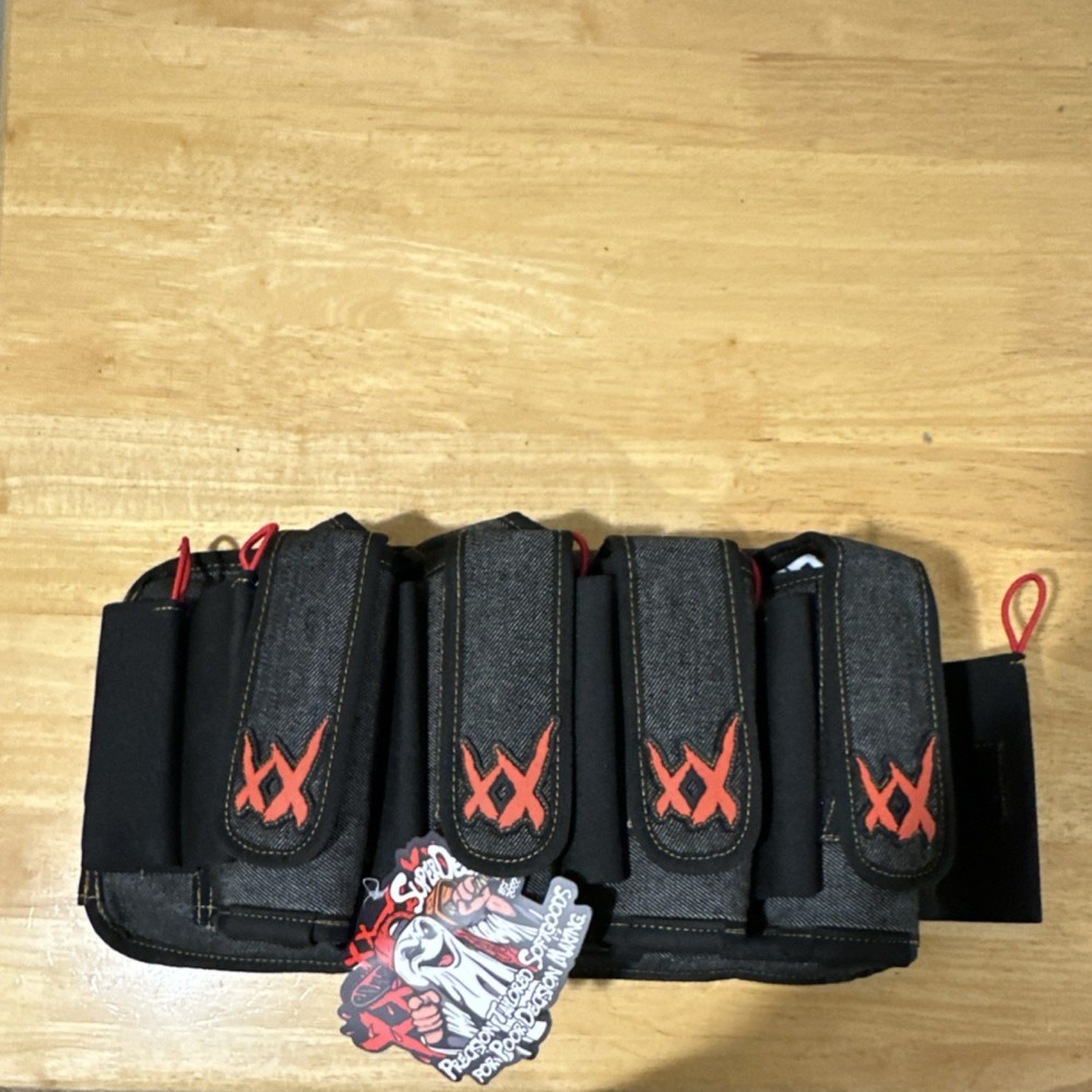 Super dead  4+7 Pod Pack Paintball Pod Harness Pack, Black