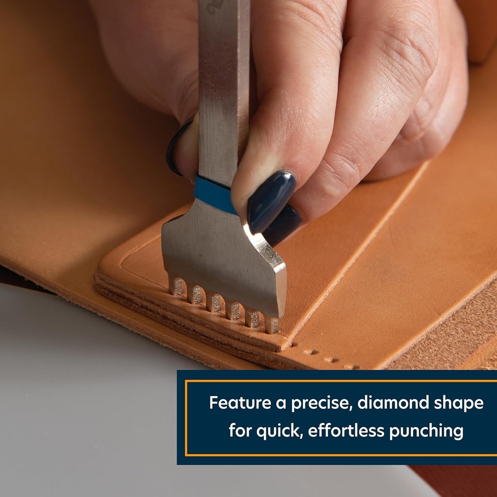 Weaver Leather Supply Diamond Stitching Chisel Set, Precise 5mm