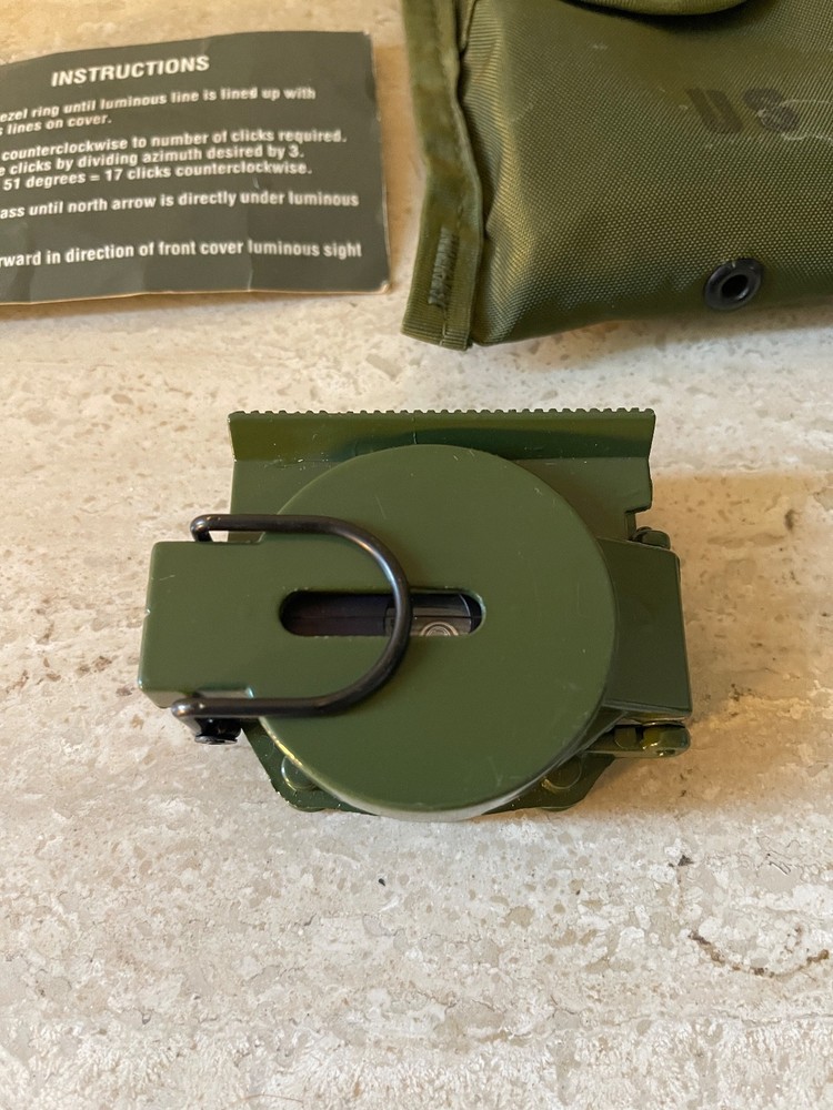 Camenga Phosphorous Military Compass U.S.