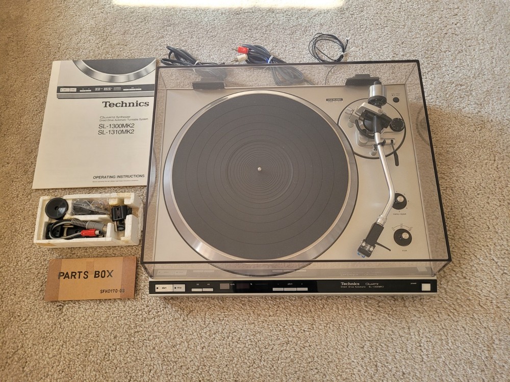 Vintage Technics SL-1300MK2 Turntable - Excellent Condition