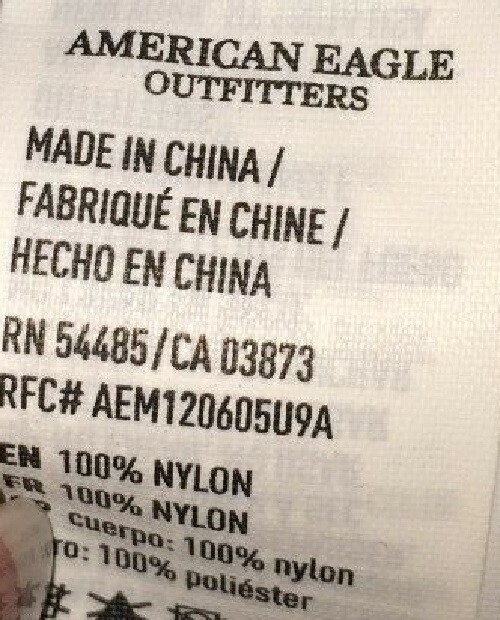 American Eagle-Unisex-Draw Strap Book Bag/Back Pack-Black-NWT