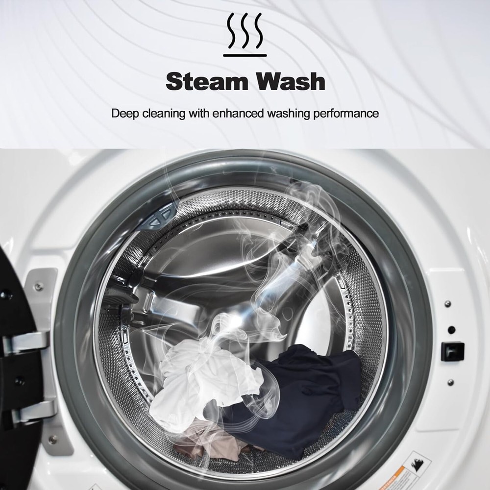 SMAD 4.5 Cu.Ft Front Load Washing Machine with Quiet Inverter Motor