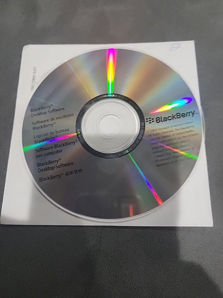 Blackberry Desktop Software CD Rom