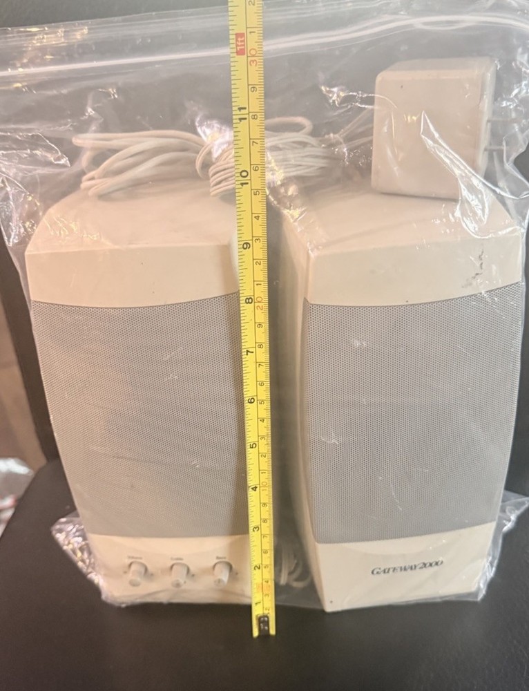 Vintage Gateway 2000 ACS41 Altec Lansing Multimedia Computer Speaker System