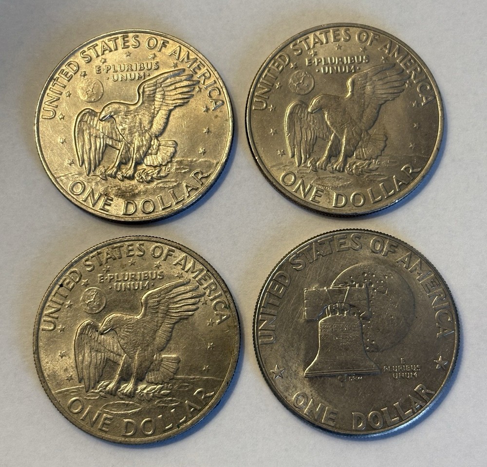 (4) Eisenhower “Ike” Large Dollars - Circulated