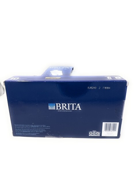 Brita New Sealed Large 10-Cup Water Filter Pitcher With 2 Standard Filters