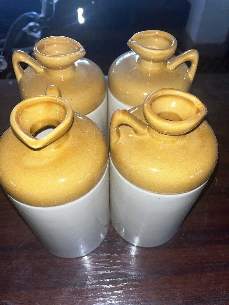 WADE C & P SMITH STUDIO CERAMICS. LARGE UNBRANDED FLAGON x4