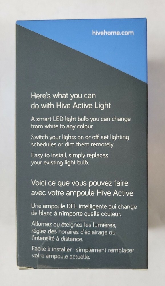 Hive Active Light 9.5W Color Changing Smart Light Bulb - Sealed Box