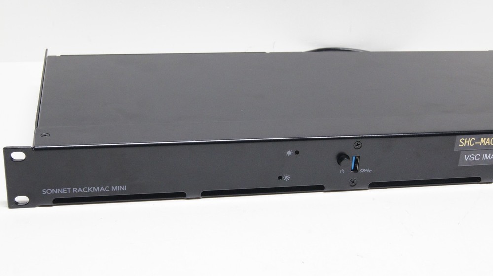 Sonnet RackMac mini 1U Rackmount Enclosure for Apple Mac mini – Dual Bay – GRD A