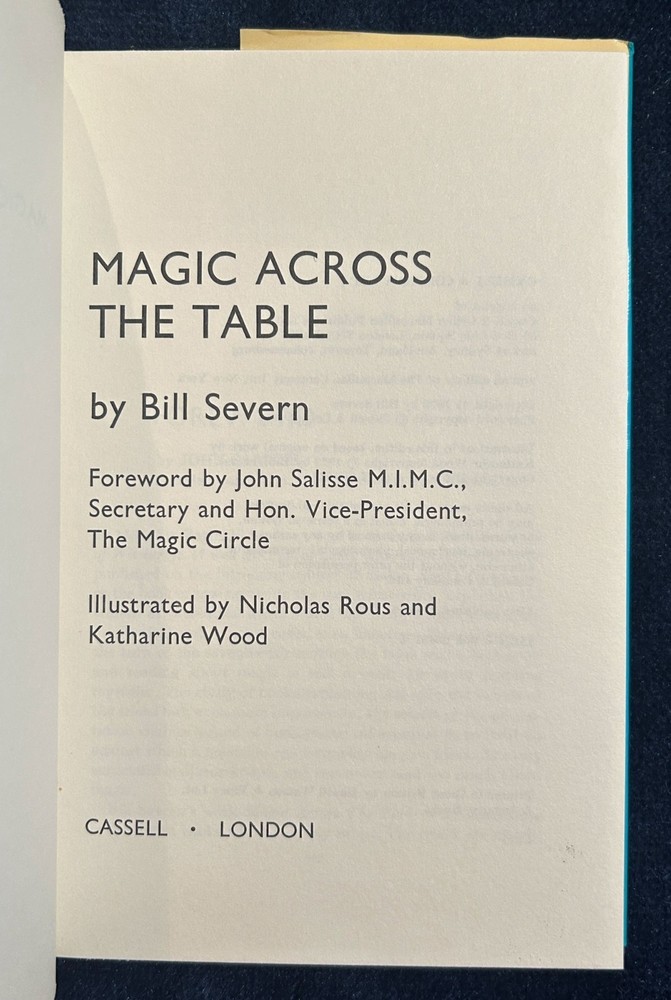 Magic Across The Table (Bill Severen) -1975