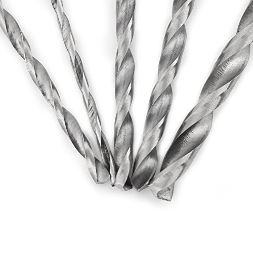 5 Different Sizes Extra Long High-Speed Steel Drill Bits, Long Shank Drill Bits