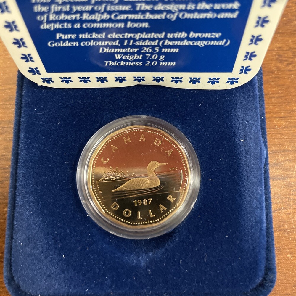 1987 Canada Proof Dollar