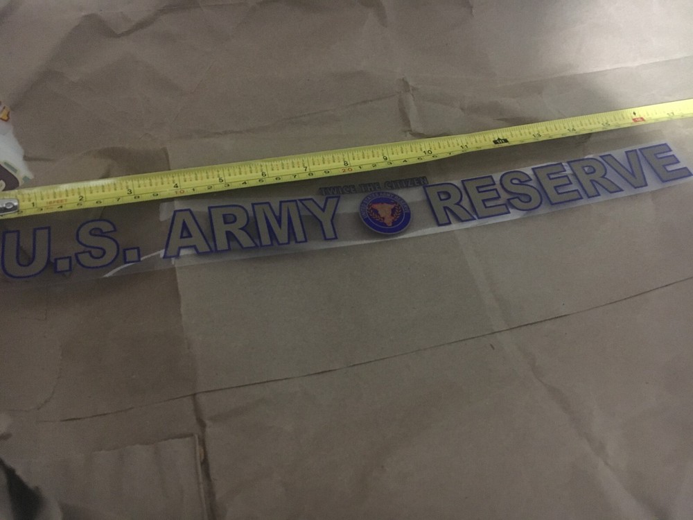 US Army RESERVE Window Decal (Applied outside)