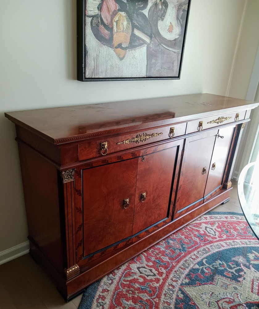 Exquisite Louis XVI Walnut Buffet A Neoclassical Elegance & Craftsmanship. Rare