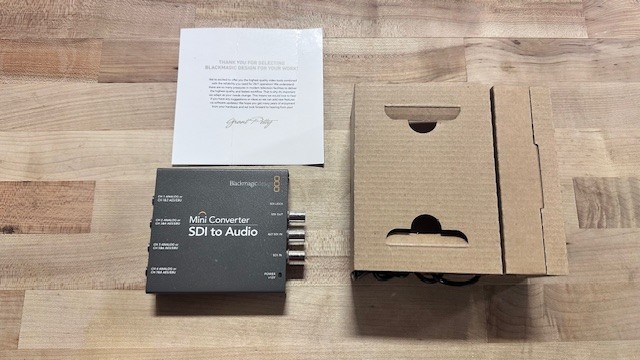 BLACKMAGIC DESIGN Mini Converter SDI to Audio 4K