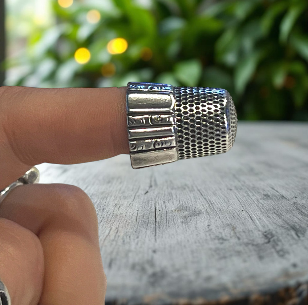 sterling thimble 9