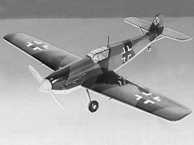 BF 109E .10 36" WS RC Model Airplane Plans Templates PDF on USB
