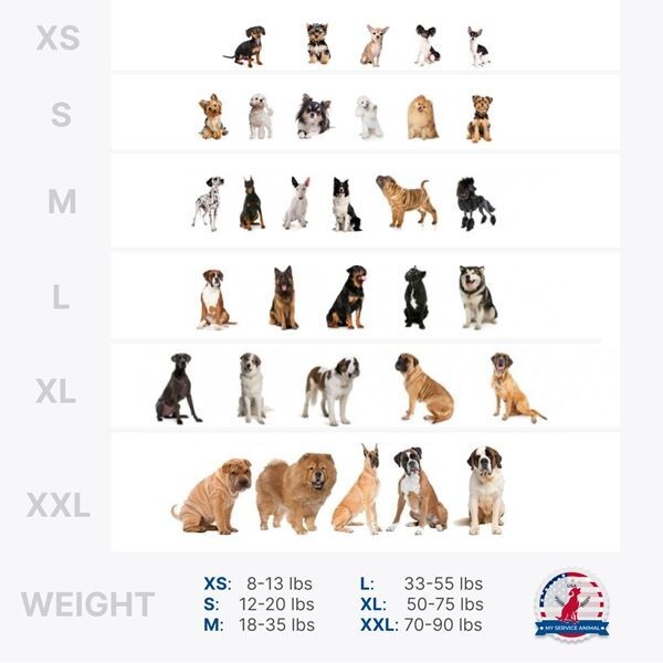 Service Dog No Pull Reflective Harness | All Sizes ADA Vest