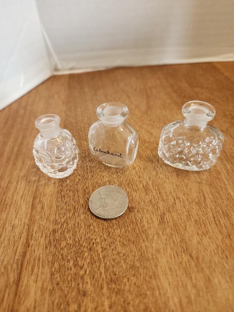 Miniature Vintage Perfume Bottles - No Stoppers - EUC