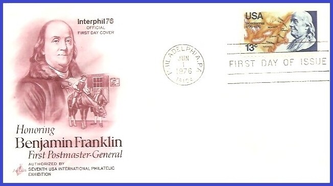 USA5 #1690 U/A ARTCRAFT 2 FDC   Benjamin Franklin
