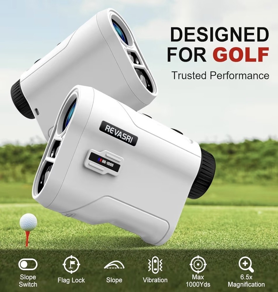 Accurate Golf Rangefinder Slope & Pin Lock Vibrate External Switch 1000 Yards