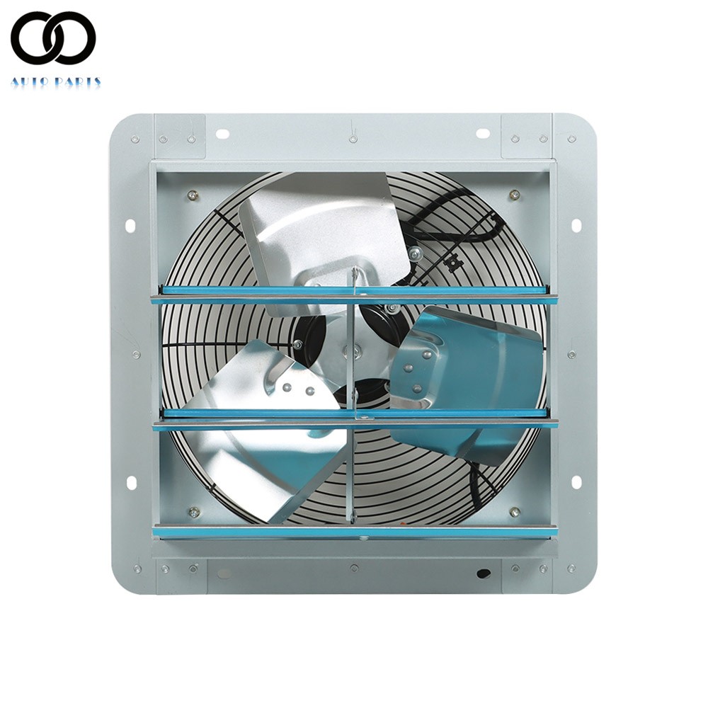 Ventilation Extractor Wall-Mounted Square Blower 14 Inch Shutter Exhaust Fan