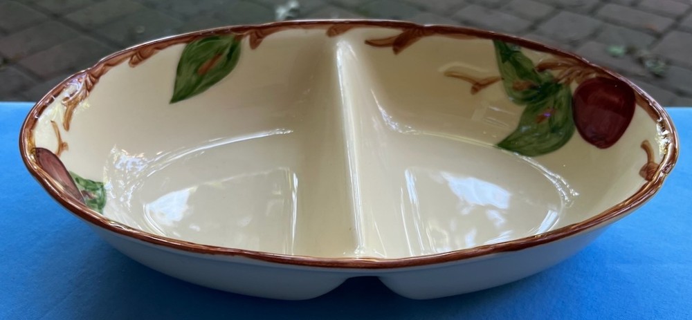 Franciscan Apple Divided Vegetable Serving Bowl