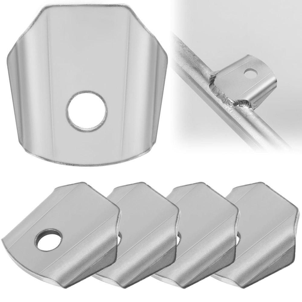 Trick Tab, Weld Tabs 3/8" Hole, 1-3/4" Length & Tabs, Hole 4 PCS