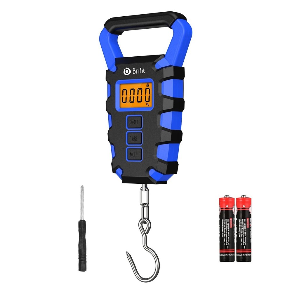50kg Digital Hanging Scale Fish Hook Luggage LED