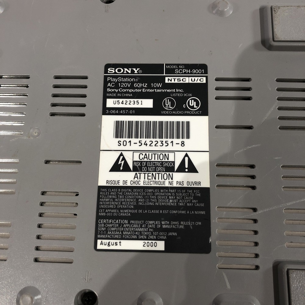 Playstation 1 Ps1 Console, No Power