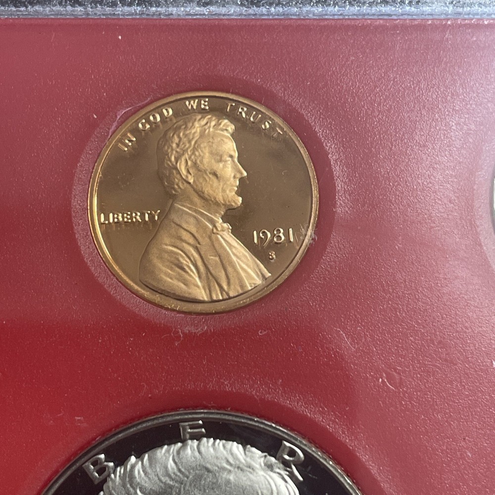 US Mint 1981 Proof Set 6 Coin Set