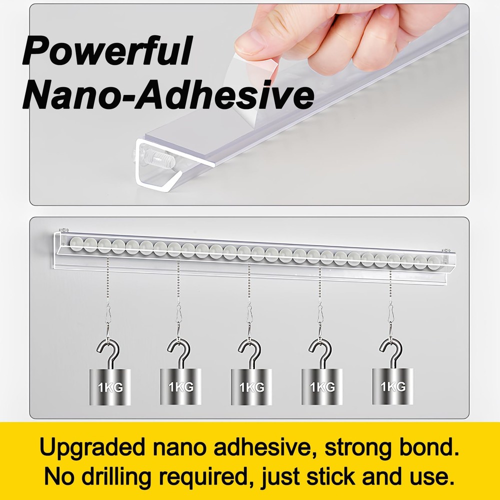 3 Pack 35.4 Total Stackable Ticket Holders, No-Drill, Restaurant, Receipt