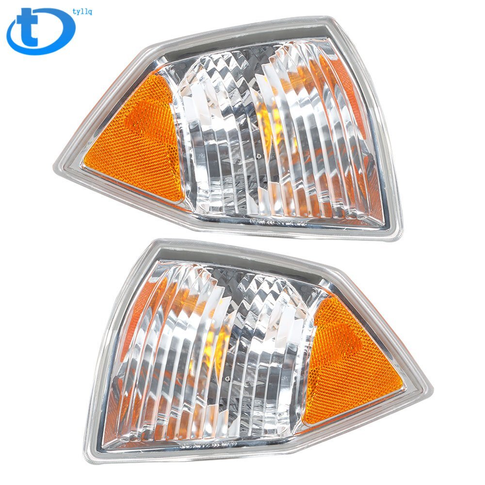 For 07-10 Jeep Compass Front Marker Signal Blinker Corner Parking Light Set Pair