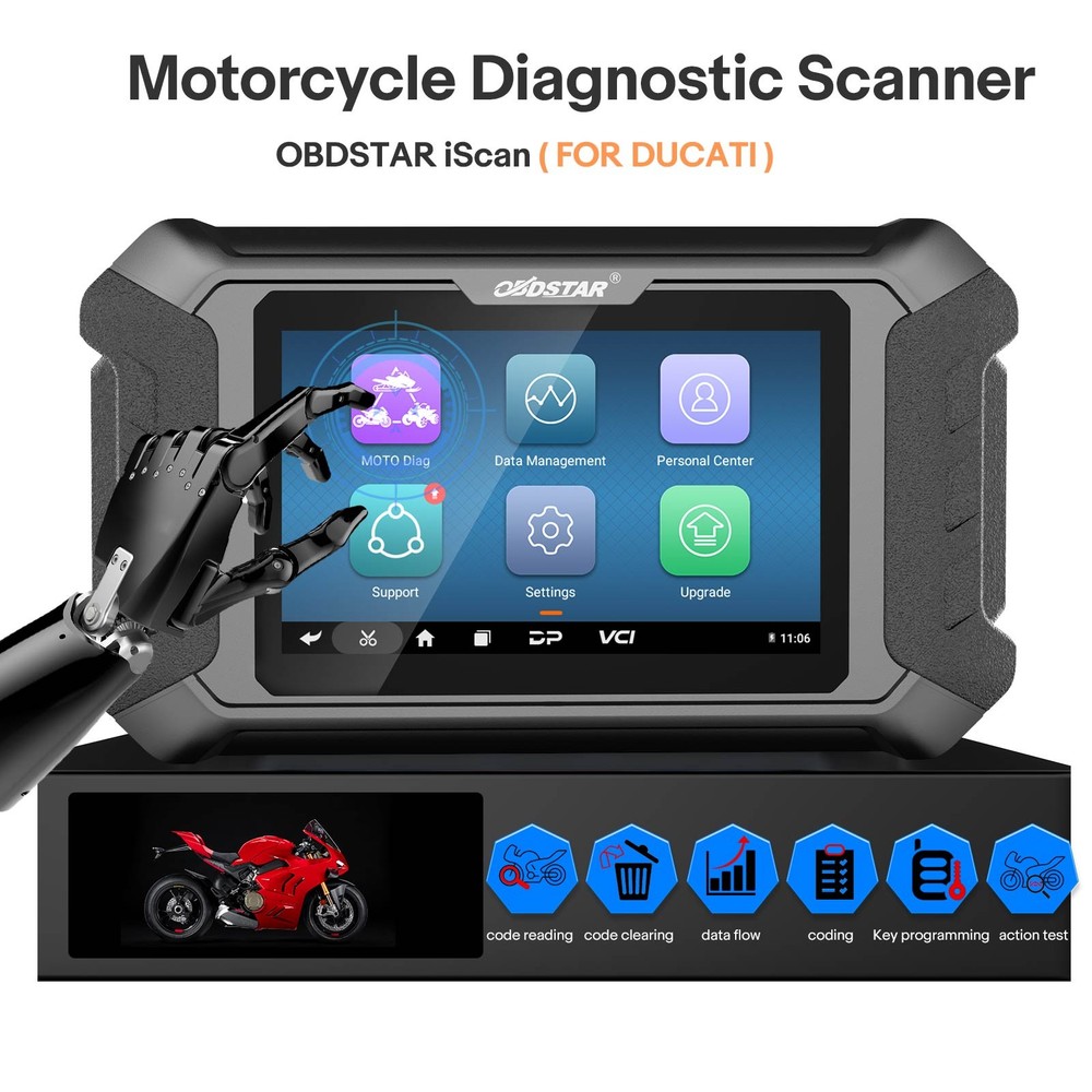 OBDSTAR iScan For DUCATI Motorcycle Diagnostic Scanner Tool IMMO Programming