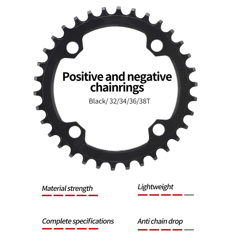 MEROCA Crankset Bottom Bracket 36T Black