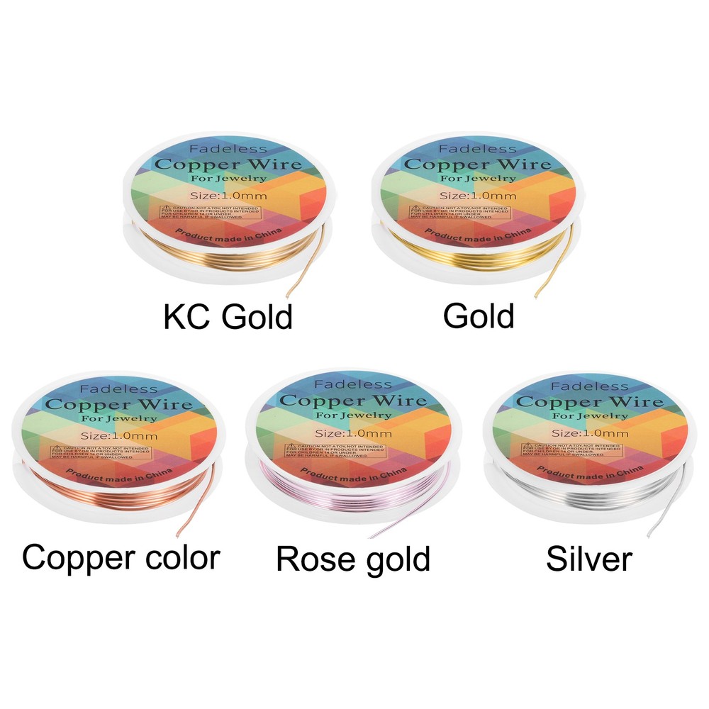 1pcs Craft Wire Resistant Beads Copper Wire for Jewelry Making(Silver)