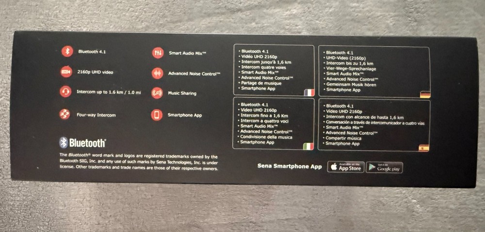 New Sena 10C EVO Motorcycle Bluetooth Camera & Communication System - 10C-EVO-01