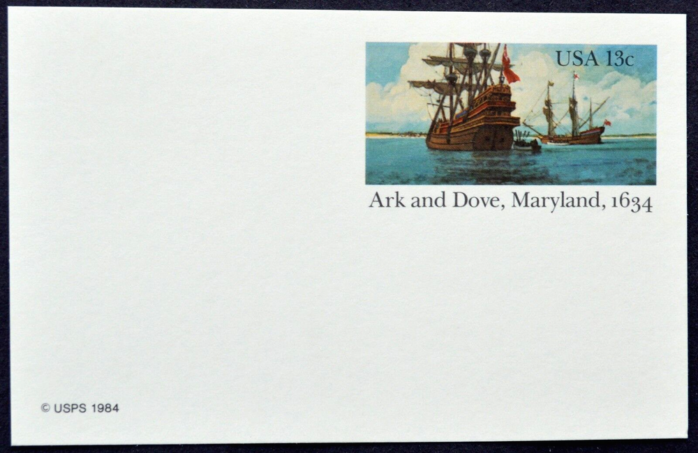 1984 US Sc. #UX101 postal card, 13 cent, mint, sharp corners, excellent shape