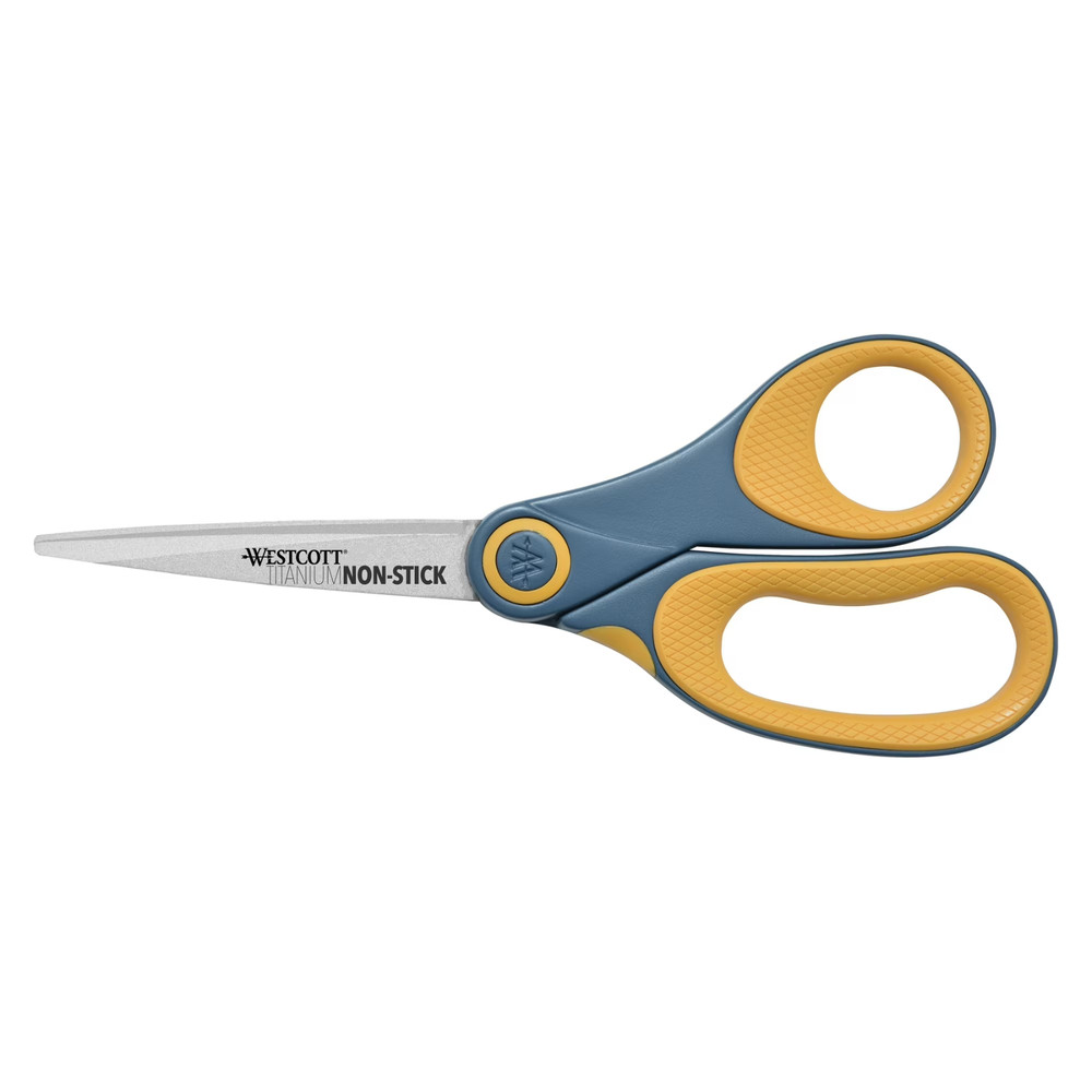 3 Pack 8" Titanium Bonded Scissors Non-Stick Heavy Duty Adhesive Resistant Sharp