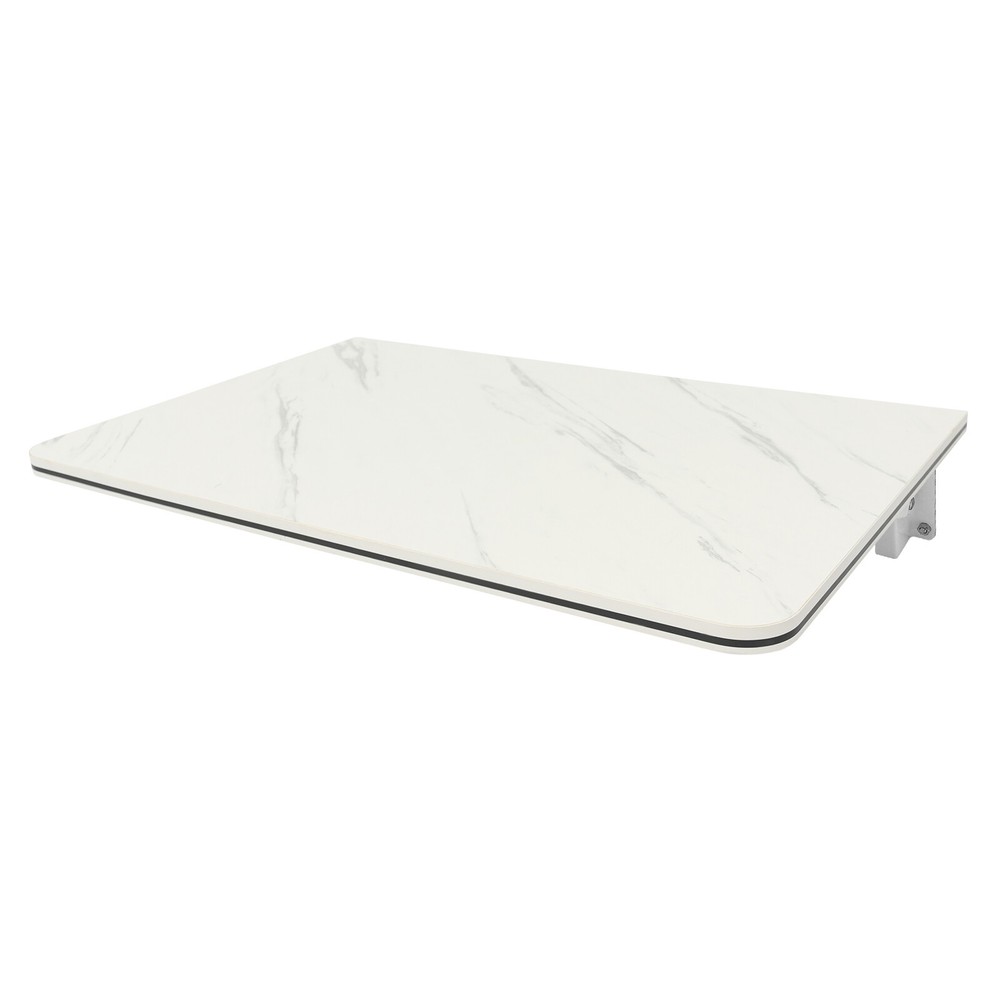 Wall Mounted Folding Table Floating Desk Drop Leaf Dining Table White 80*40cm