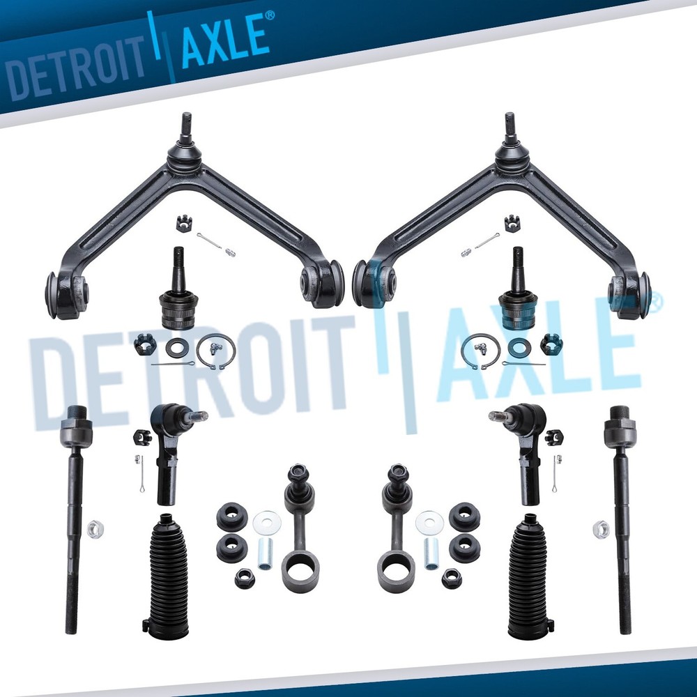 12pc Front Control Arm Ball Joint TieRod For 2004 - 2008 2009 Dodge Durango