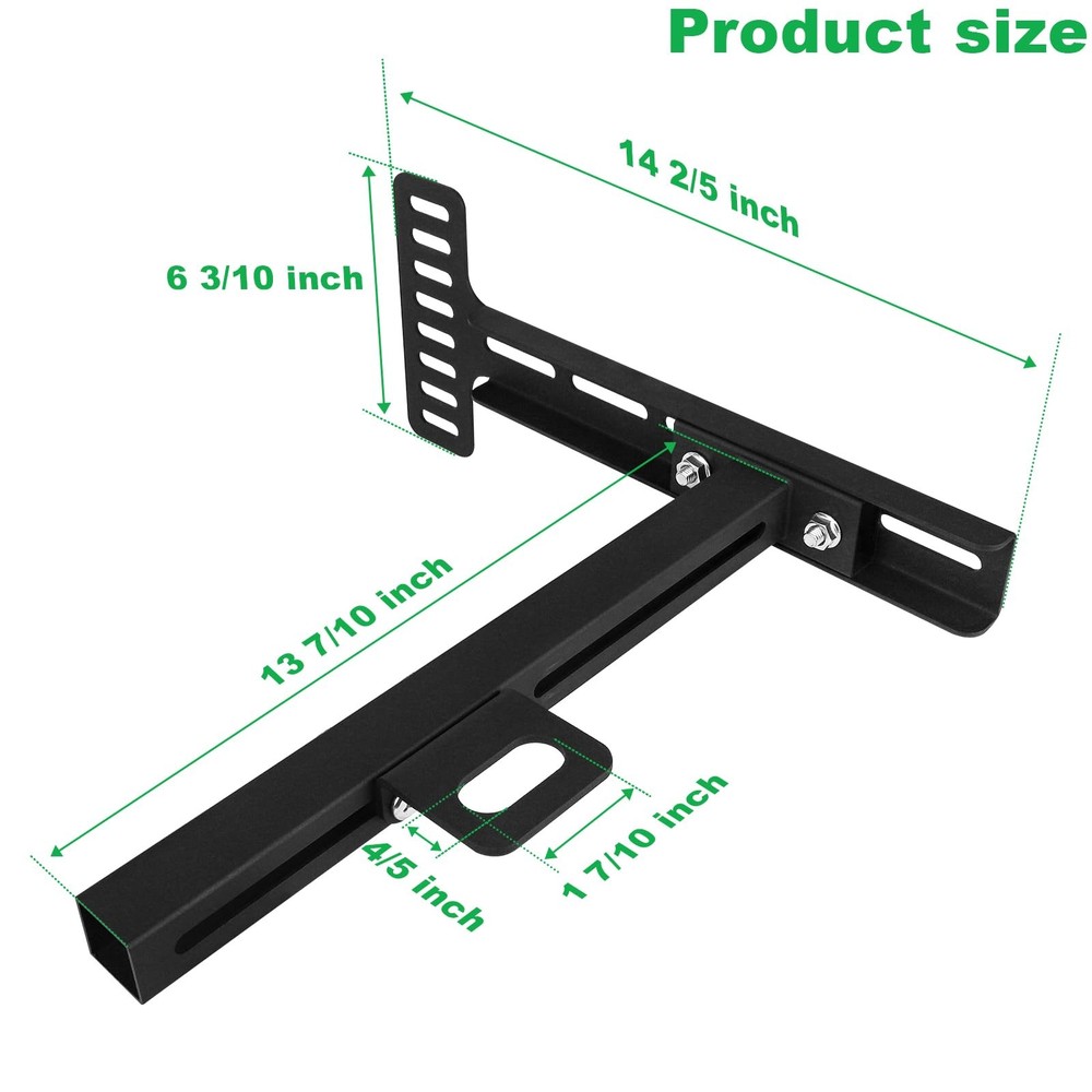 KSWLOR Adjustable Headboard Brackets, Universal Bracket, Bed Black