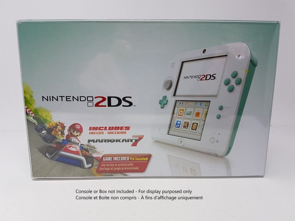 BOX PROTECTOR FOR NINTENDO 2DS CONSOLE CLEAR PLASTIC CASE