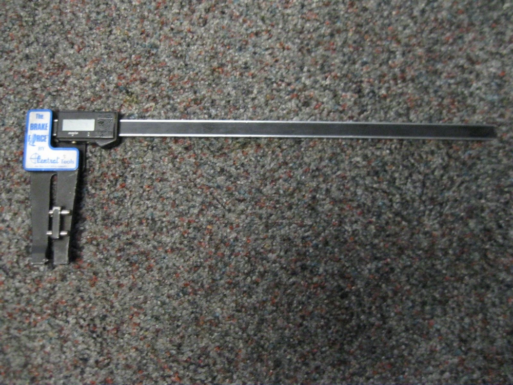 CENTRAL TOOLS BRAKE FORCE ROTOR GAGE Used missing battery cover