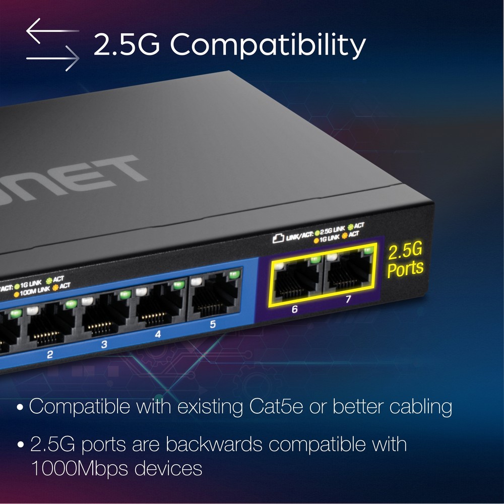 TRENDnet TEG-S327, 7-Port Multi-Gig Switch