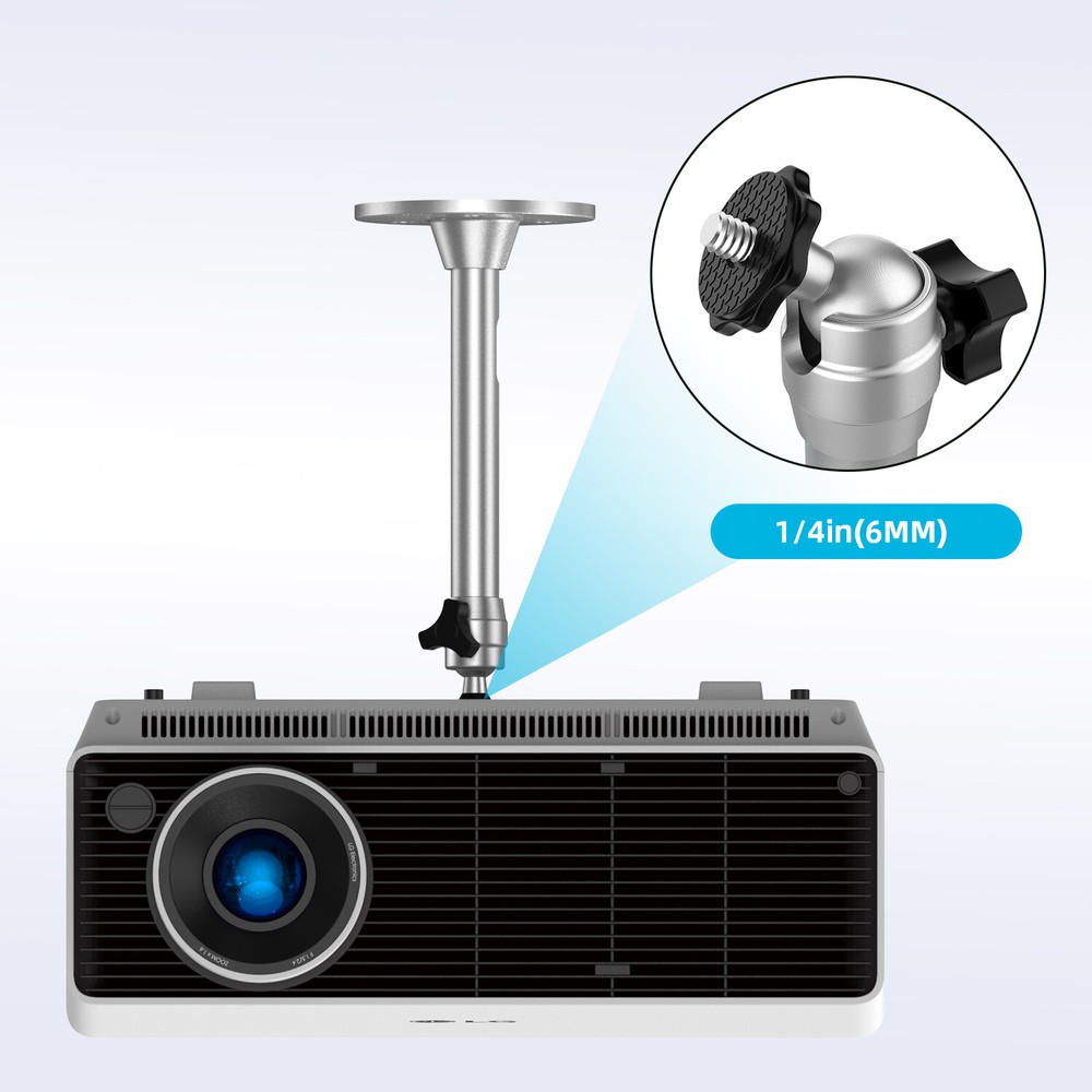 Adjustable Projector Stand - Aluminum Hanger for Wall & Ceiling LCD Installation