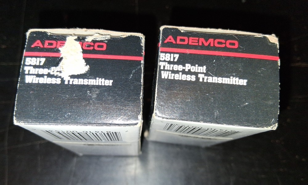 Pair (2) Ademco (Honeywell) Three Point Wireless Transmitter #5817