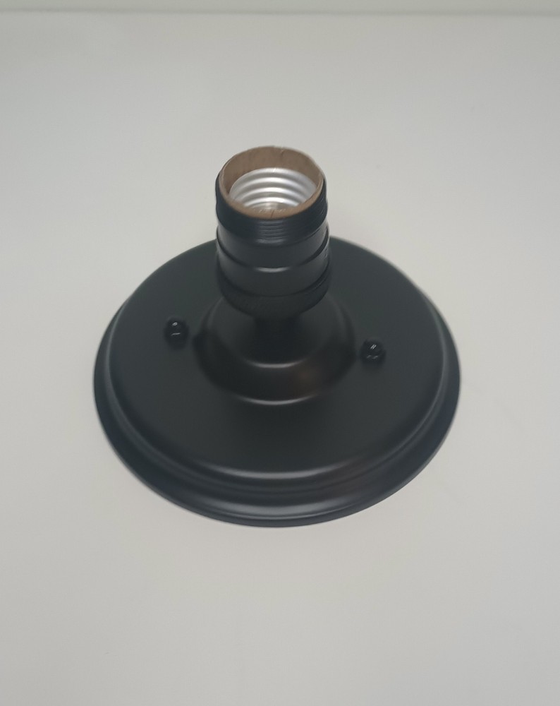 Satin Black Flush Mount Ceiling Light Fixture