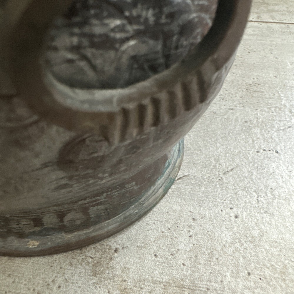 Antique Old Copper Decorative Bucket Planter
