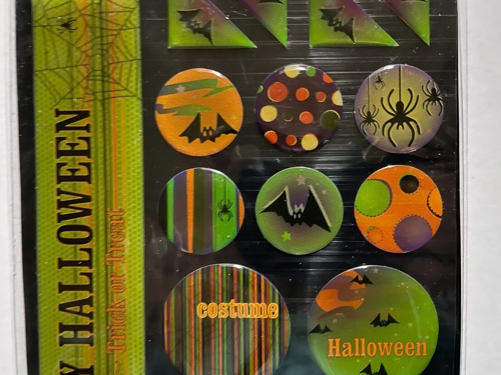 CLOUD 9 DESIGN HALLOWEEN ASSORTED EPOXY STICKERS